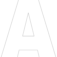 free printable alphabet template upper case