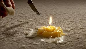 how to get candle wax off carpet just