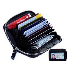 With billions of dollars processed globally and millions of satisfied customers to our credit, you can have complete confidence that your transactions will be safe. Kalmore Women S Genuine Leather Credit Card Holder Rfid Secure Spacious Cute Zipper Card Wallet Small Purse With Id Window Walmart Com Walmart Com