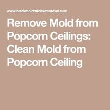 mold remover popcorn ceiling