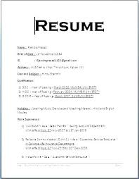 Simple Resume Examples On Resume Examples Simple Bad Resume