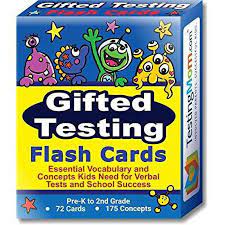 gifted testing flash cards practice