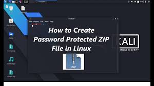 how to create pword protected zip