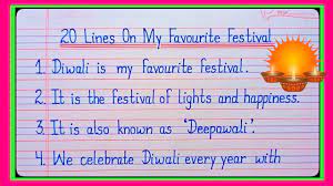20 line essay on my favourite festival