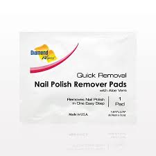 acetone nail polish remover pads