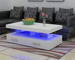 China High Glossy Coffee Table With Led