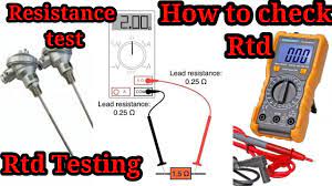 how to check rtd with multimeter you