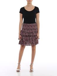 Choose your exclusive style of printed miniskirt from a vast selection at everyday low prices. Michael Kors Floral Print Ruffle Mini Skirt Mini Skirts Ms97etaayt694