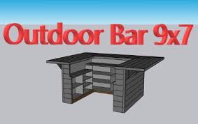 Outdoor Bar Build Plans Woodworking