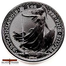 2019 Silver Britannia 1 Oz Silver Bullion Coin