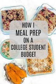 healthy college meal prep