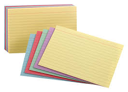 Oxford Rainbow Ruled Index Cards 3 X 5 Inches Assorted Colors