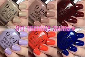 opi infinite shine swatches review
