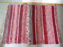 swedish rag rug vine handmade