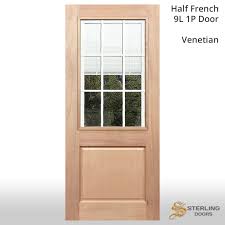 half french 9l 1p solid timber door
