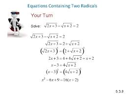 Math 20 1 Chapter 5 Radical Expressions And