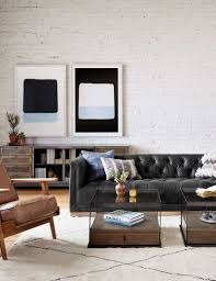 Black Leather Sofa Living Room
