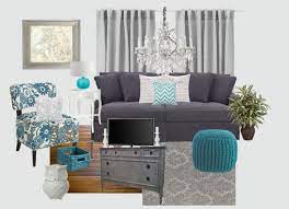 turquoise living room decor