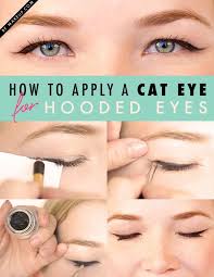 Hooded eyes need the more sophisticated liners to prevent them from rubbing off. How To Apply A Cat Eye Depending On Your Eye Shape Makeup Com Hooded Eye Makeup Perfect Cat Eye Eye Makeup