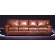 prescott leather four cushion sofa