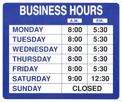 Business Hours Template Ipasphoto