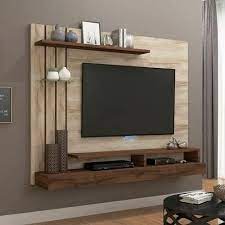 Multibrand Brown Wooden Tv Cabinet