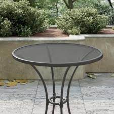 Round Steel Mesh Outdoor Bistro Table