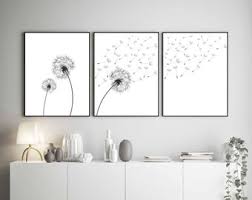 dandelion wall art