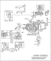 Briggs And Stratton 92500 Series Parts List And Diagram