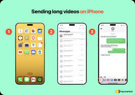 how to send a long video through text