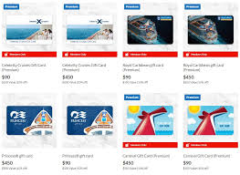 cruise gift cards