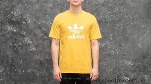 Vans Clothing Size Chart Adidas Trefoil Tee Tribe Yellow