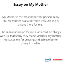 essay on mother for children and