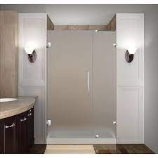 Completely Frameless Hinged Shower Door