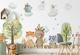 Forest Animal Wall Decal Woodland Wall