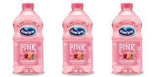 pink cranberry juice