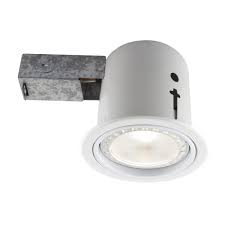Bazz 4 5 In Interior Exterior White Baffle Recessed Lighting Fixture Designed For Insulated Ceiling