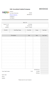Download Simple Invoice Template Uk Pictures