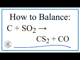 balance the equation c so2 cs2 co