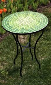 mosaic green patio table top italy