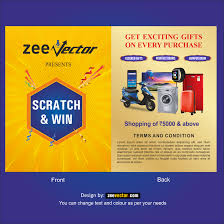 scratch card design free free vector