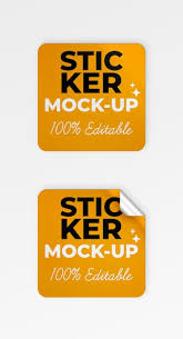 floor sticker mock up free vectors