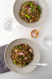 spring lentil and wild rice salad