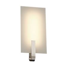 Plc Lighting 1 Light 16w Polished Chrome Dimmable Wall Light Frost Glass Kent Collection Shop Lights Online