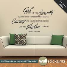 Serenity Prayer Quote Wall Decal Vinyl