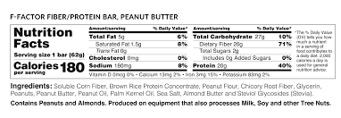 peanut er fiber protein bar
