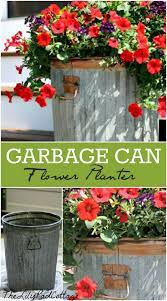Garbage Can Flower Planter Diy