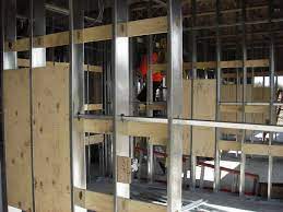 Steel Studs In Basement Plywood