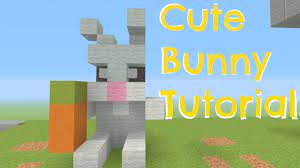 minecraft cute bunny tutorial simple