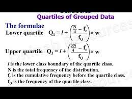statistics quartiles of grouped data